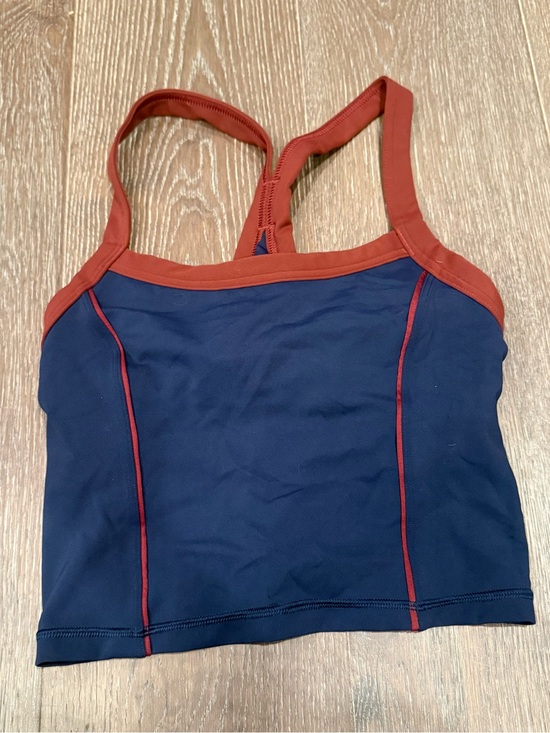 lululemon athletica Other - Lululemon Women's Navy and Rust Crop Tank - Size 8